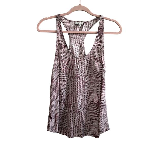 Joie Tops - Joie 100% Silk Racerback Pocket Front Tank Blouse Women's Size Small